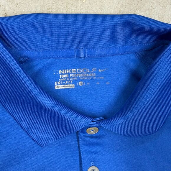 Nike Golf Tour Performance Short Sleeve Polo Shirt Blue XL - Picture 5 of 7